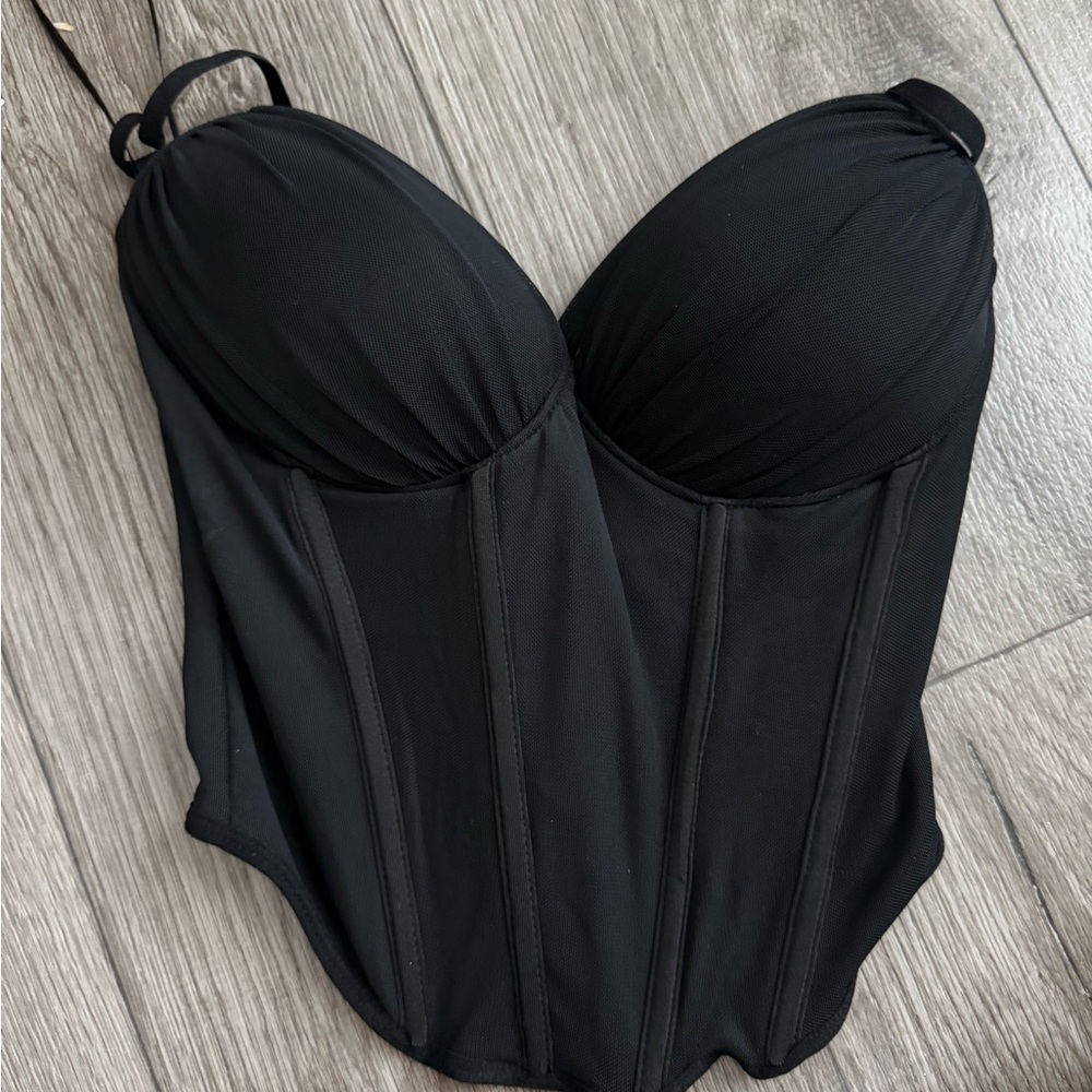 Windsor Black Corset Top